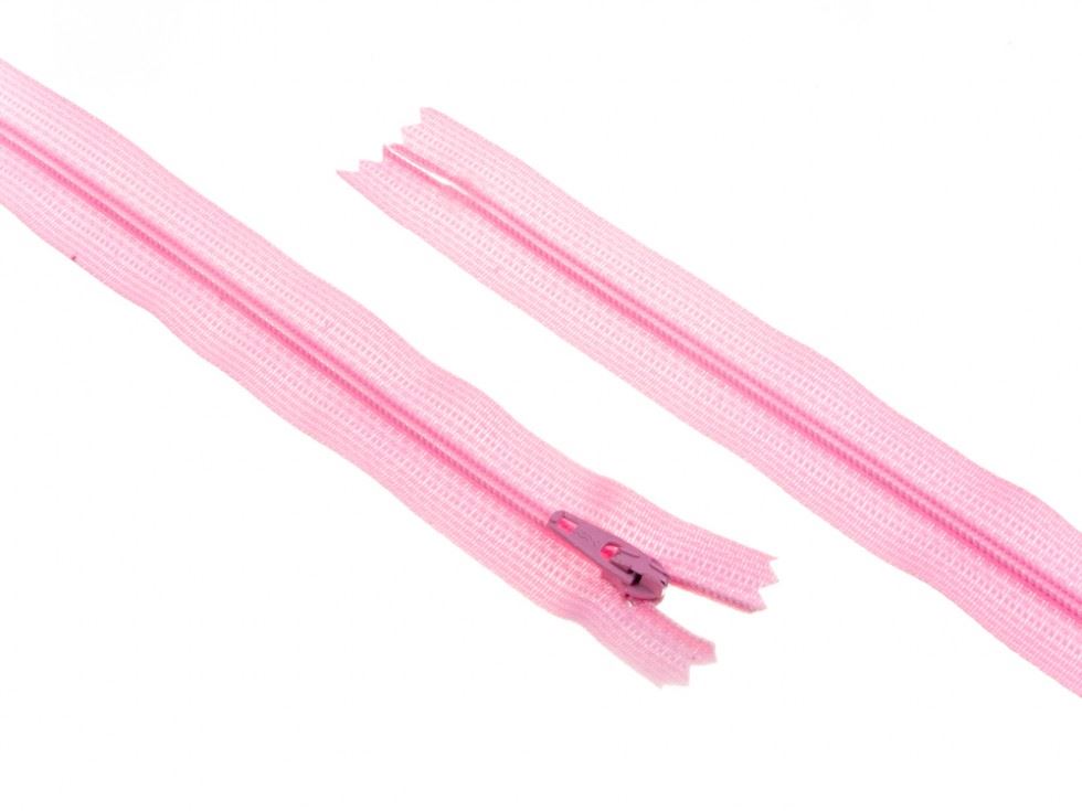 YKK Nylon Closed End Dress Zips Pink