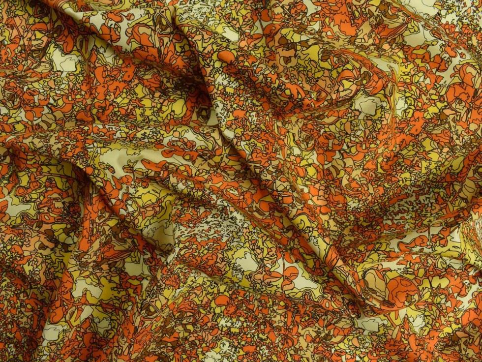 Storrs London Egyptian Cotton Lawn Fabric Orange
 