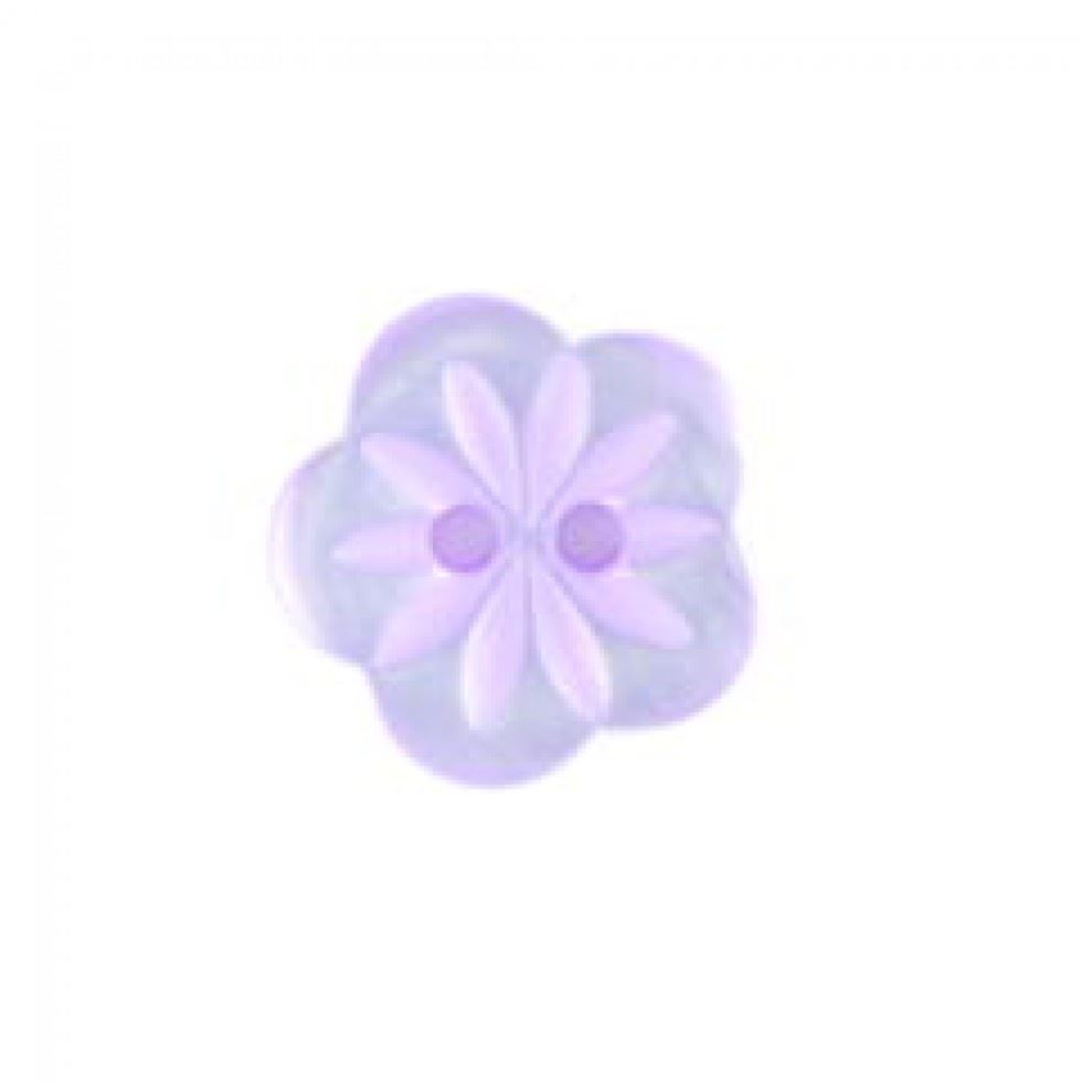 Crendon Lilac Carved Flower Buttons (Value Pack)