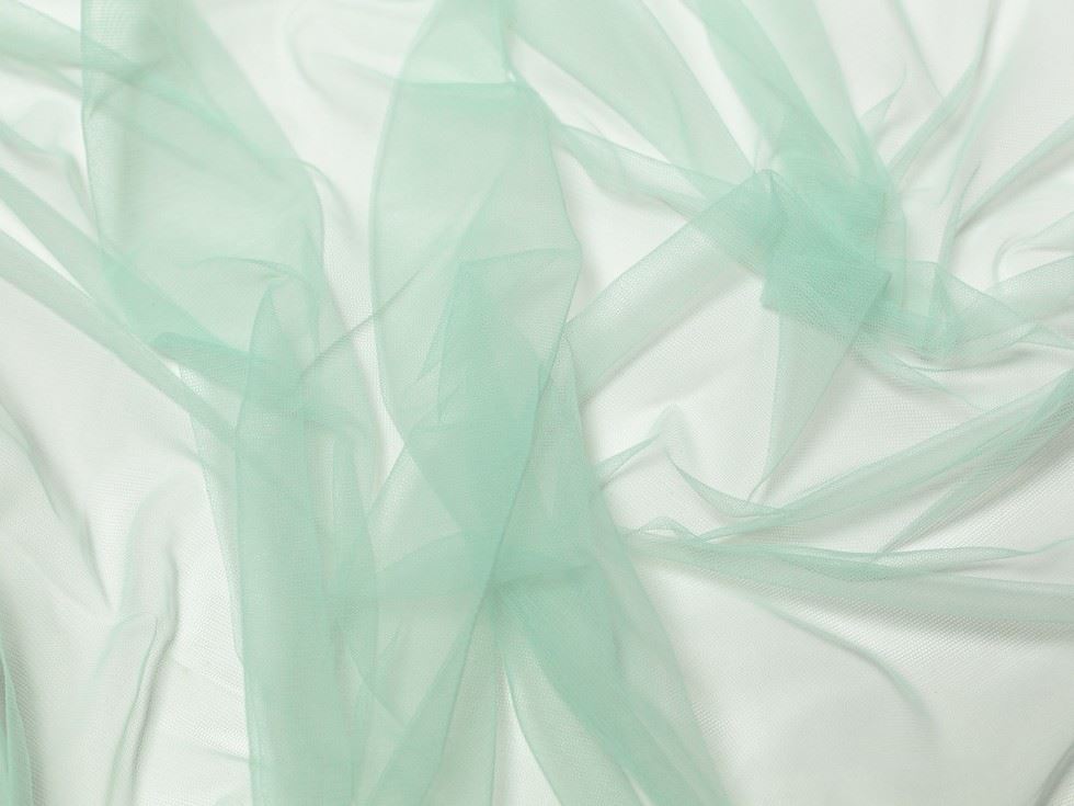 Minerva Core Range Dolce Vita Soft Italian Tulle Fabric Menta
 