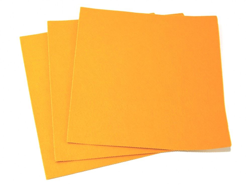 Minerva Core Range Mustard Self Adhesive 12Inch Felt Fabric Sheets