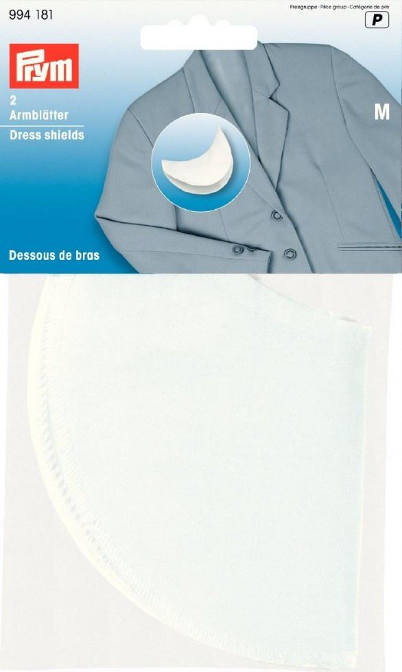 Prym White Cotton Dress Shields
