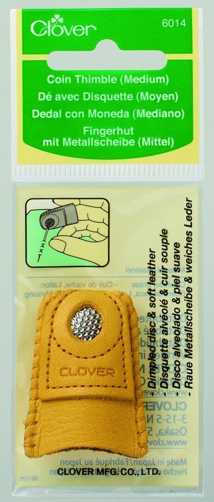 Image of Clover Leather Coin Thimble