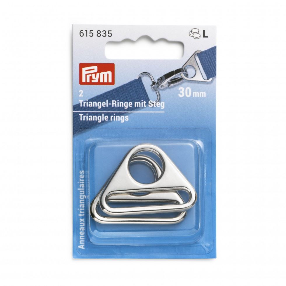 Prym Silver Triangle Metal Rings