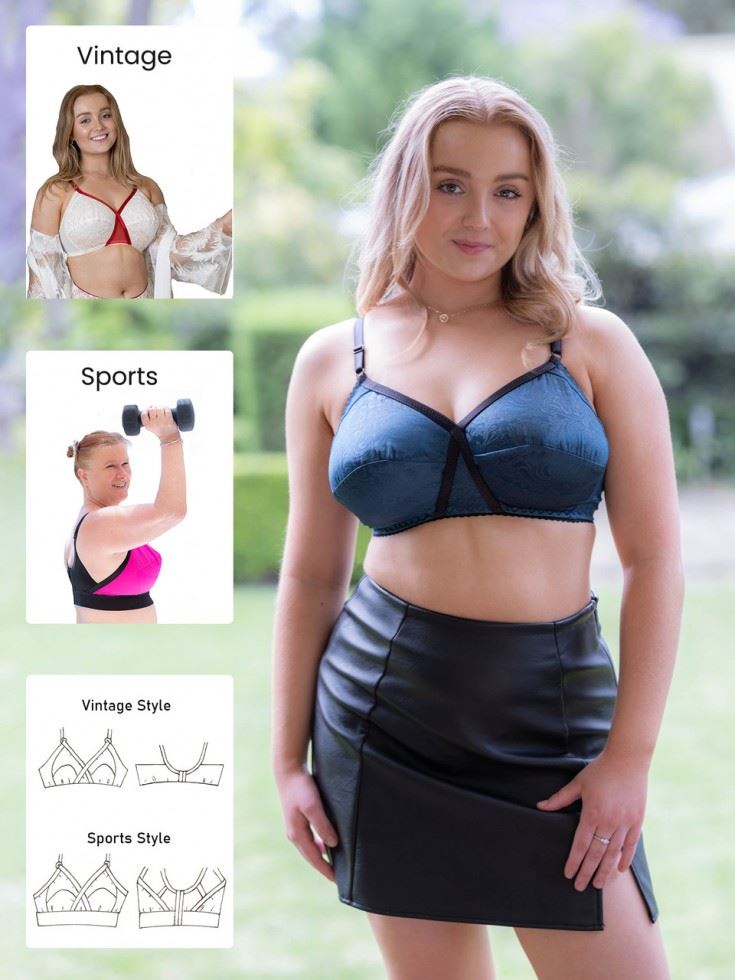 Booby Traps Paper Sewing Pattern Sabrina Wirefree Bra
 