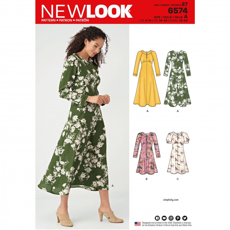 New Look Paper Sewing Pattern 6574
 