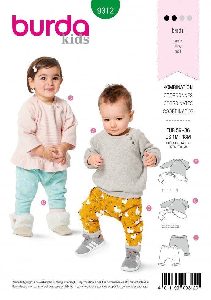 Burda Paper Sewing Pattern 9312
 
