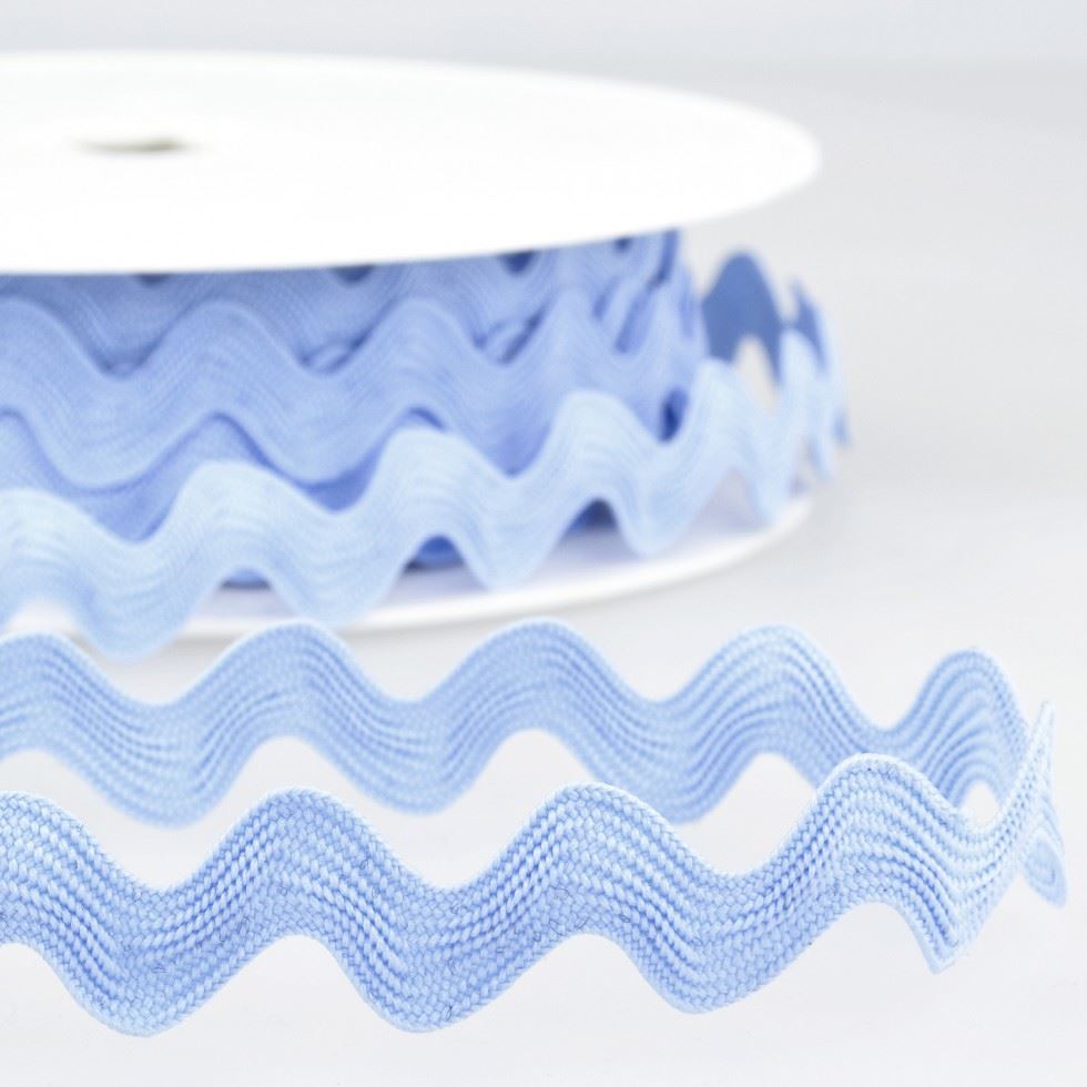 Stephanoise Ric Rac Trim Sky Blue
