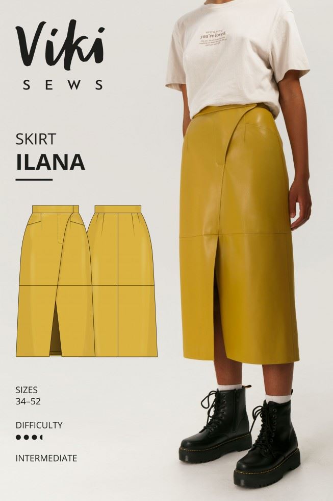 Vikisews Sewing Pattern Ilana Skirt