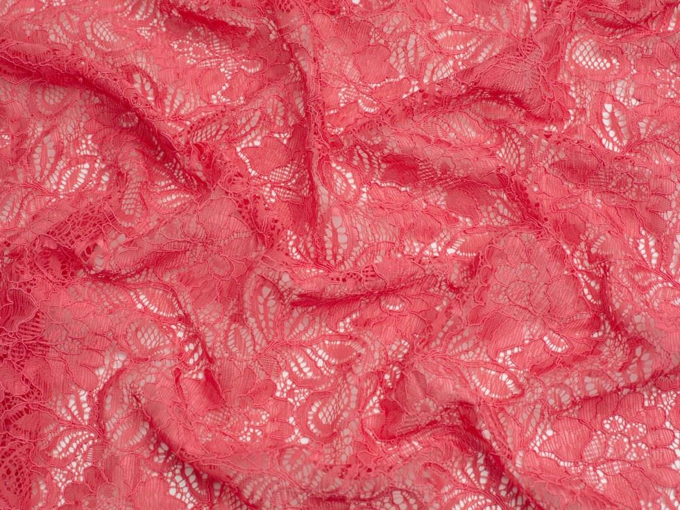 Minerva Core Range Coral Tocca Corded Lace Fabric