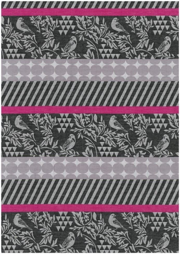 Kokka Cotton Woven Jacquard Fabric Grey
 