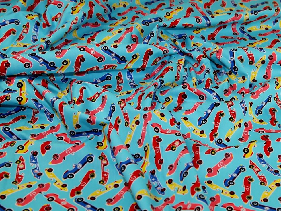 Turquoise Deadstock 100% Cotton Poplin Fabric