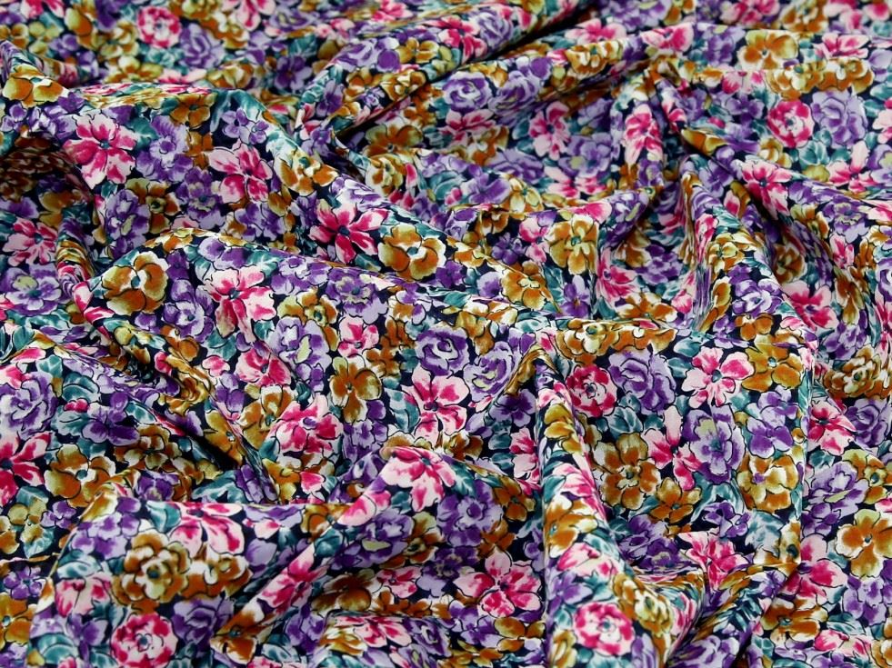 Purple Deadstock Sea Island Cotton Voile Fabric