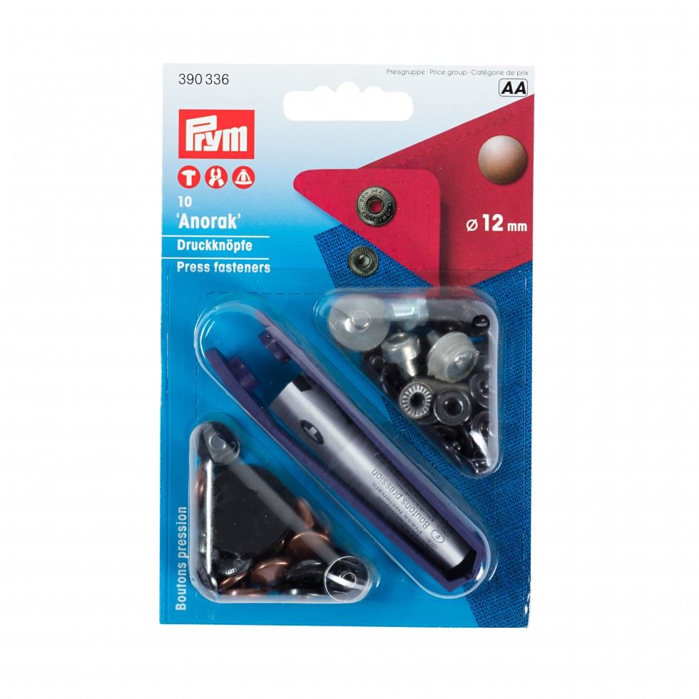 Prym Antique Copper Anorak Snaps Press Fasteners
