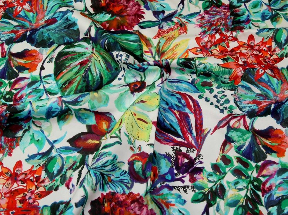 Stof France Cotton Sateen Fabric Multicoloured