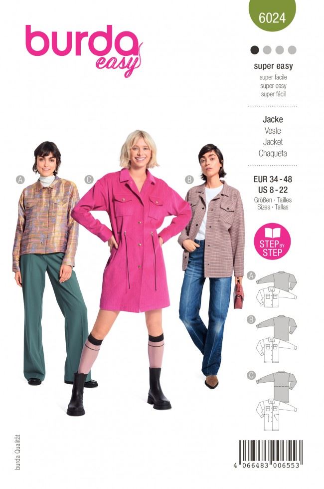 Burda Paper Sewing Pattern 6024
 