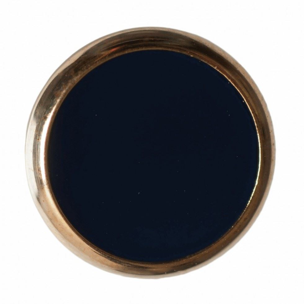 Hemline Navy Round Shank Buttons