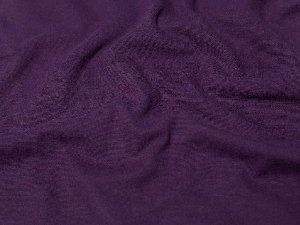 Minerva Core Range Tubular Ribbing Stretch Knit Fabric Purple