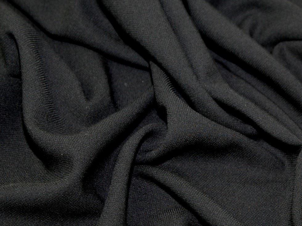 Soft Polyester Crepe Fabric Navy Blue
 