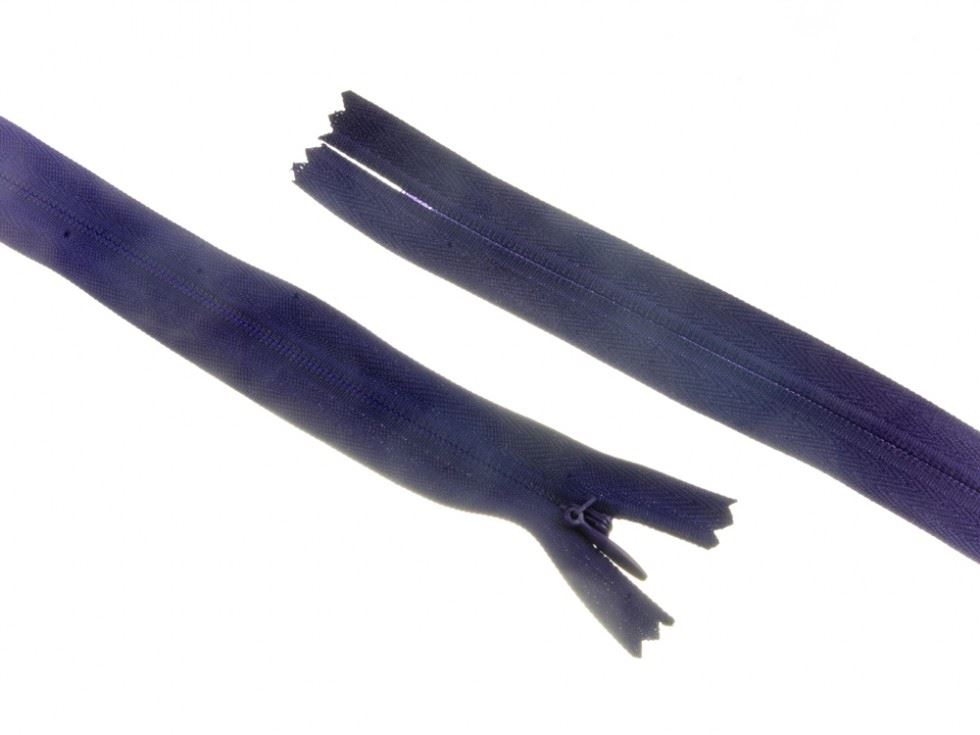 YKK Nylon Closed End Dress Zips Purple
 