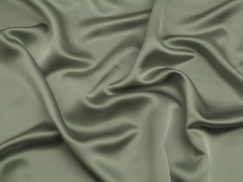 Minerva Core Range Aesha Satin Fabric Sage Green
 