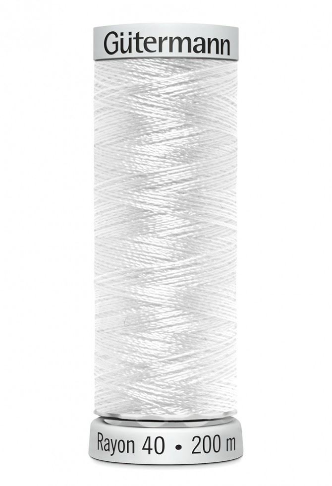 Gutermann No 40 Sulky Rayon Embroidery Thread 1001
 
