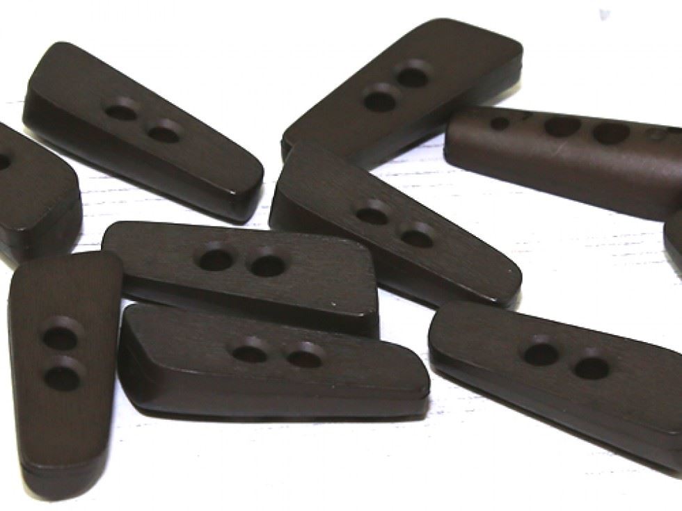 Dill Plastic Toggle Buttons (Value Pack) Dark Brown
 