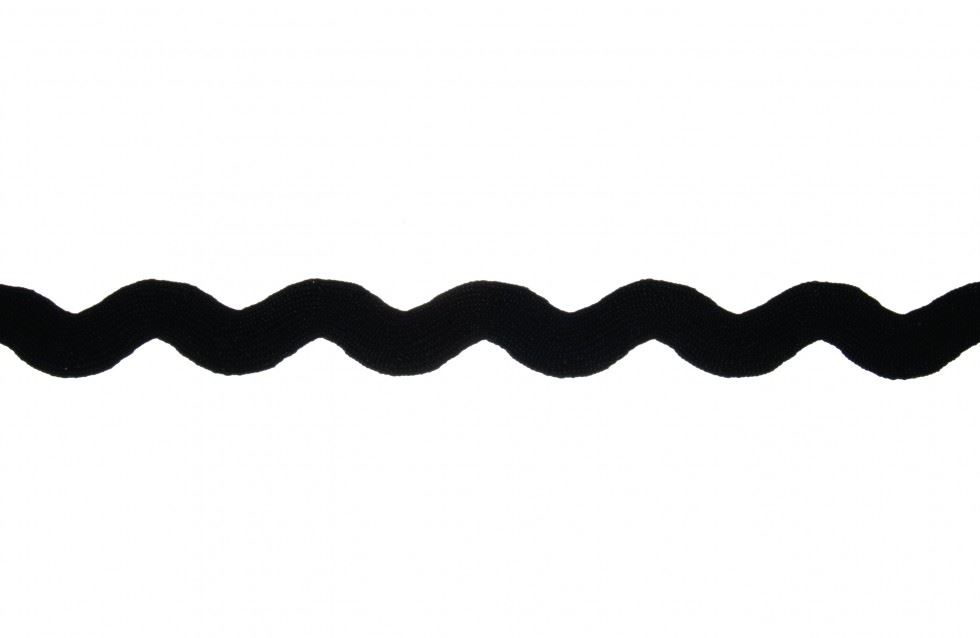 Essential Trimmings Black Ric Rac Trim (Value Roll)