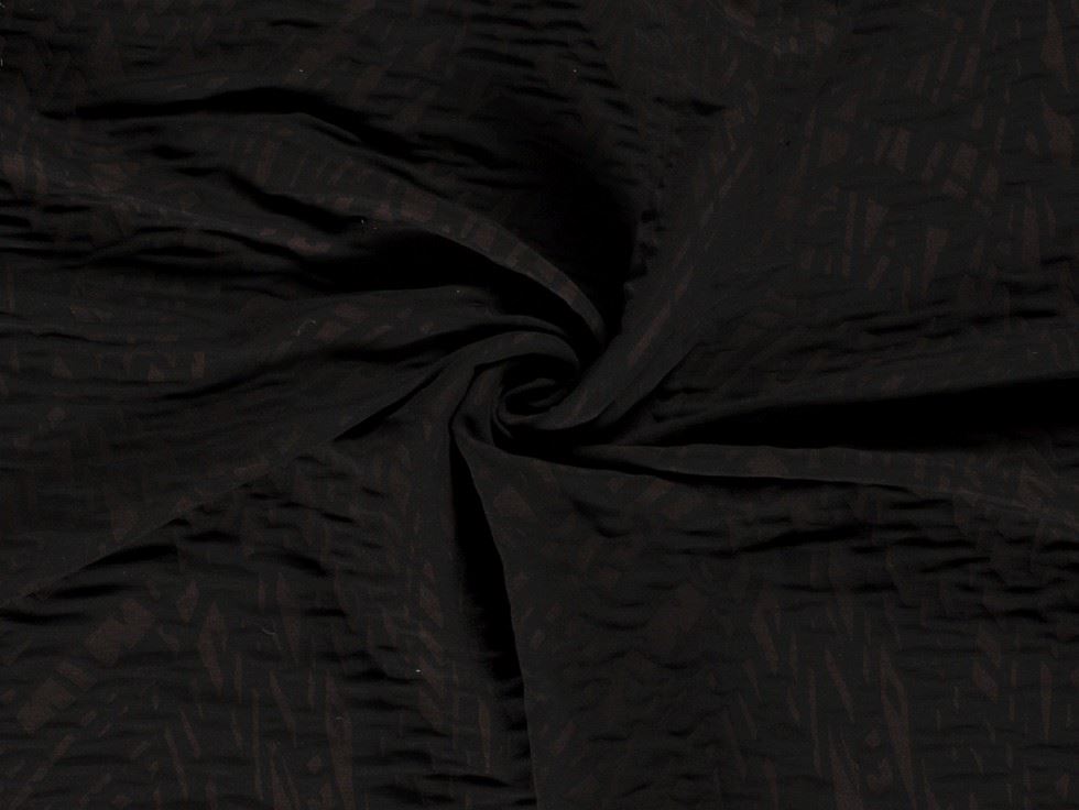 Stretch Woven Viscose Bengaline Fabric Brown