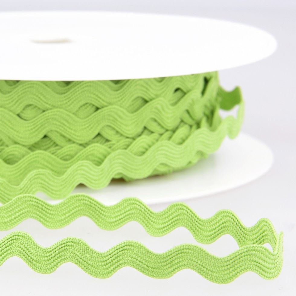 Stephanoise Ric Rac Trim Lime Green