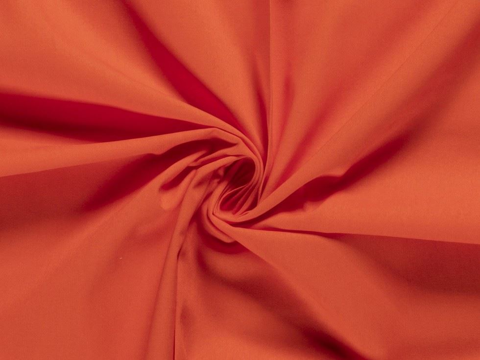 100% Cotton Broadcloth Fabric Orange