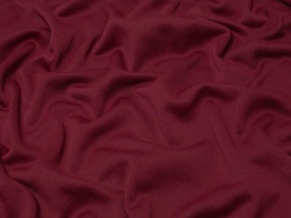 Minerva Core Range Polyester Fleece Back Sweatshirt Stretch Knit Fabric Wine
 