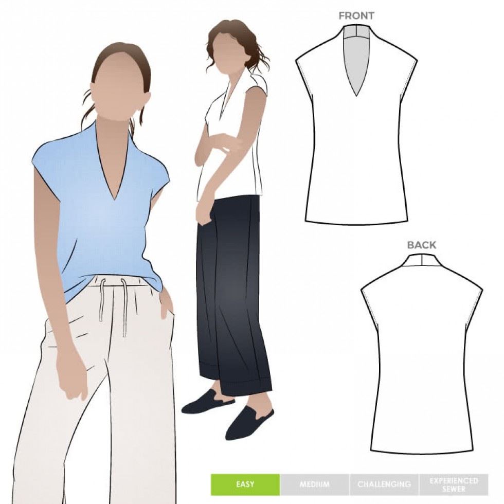 Style Arc Sewing Pattern Como Top