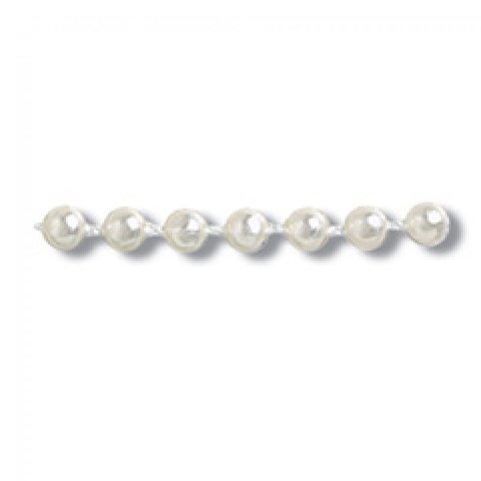Trimits Round Plastic Bead Trim (Value Roll) Ivory
 
