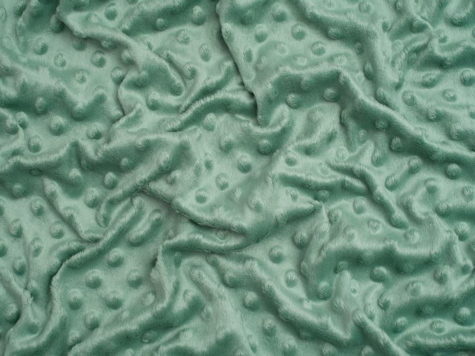 Minerva Core Range Duck Egg Embossed Dimple Plush Fleece Fabric