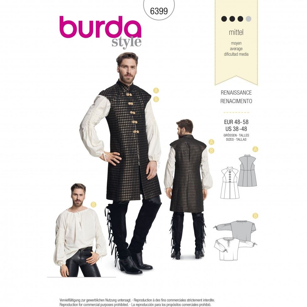 Burda Paper Sewing Pattern 6399
 