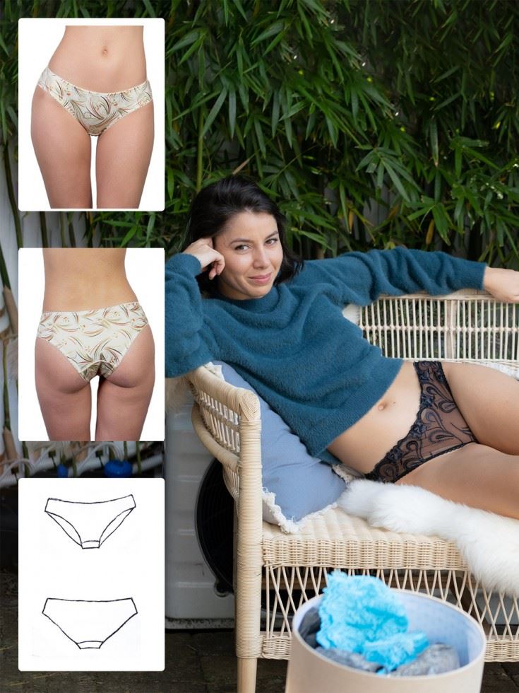 Booby Traps Paper Sewing Pattern Lowline Briefs
 