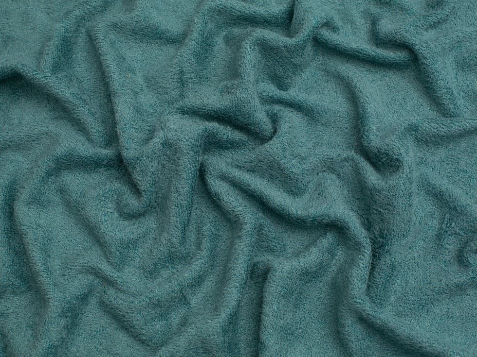 Minerva Core Range Teal Bamboo Towelling Fabric