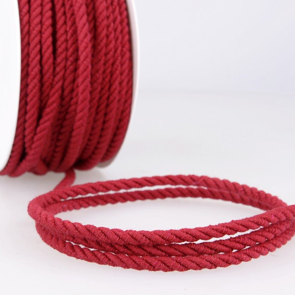 Stephanoise Round Cotton Cord Raspberry