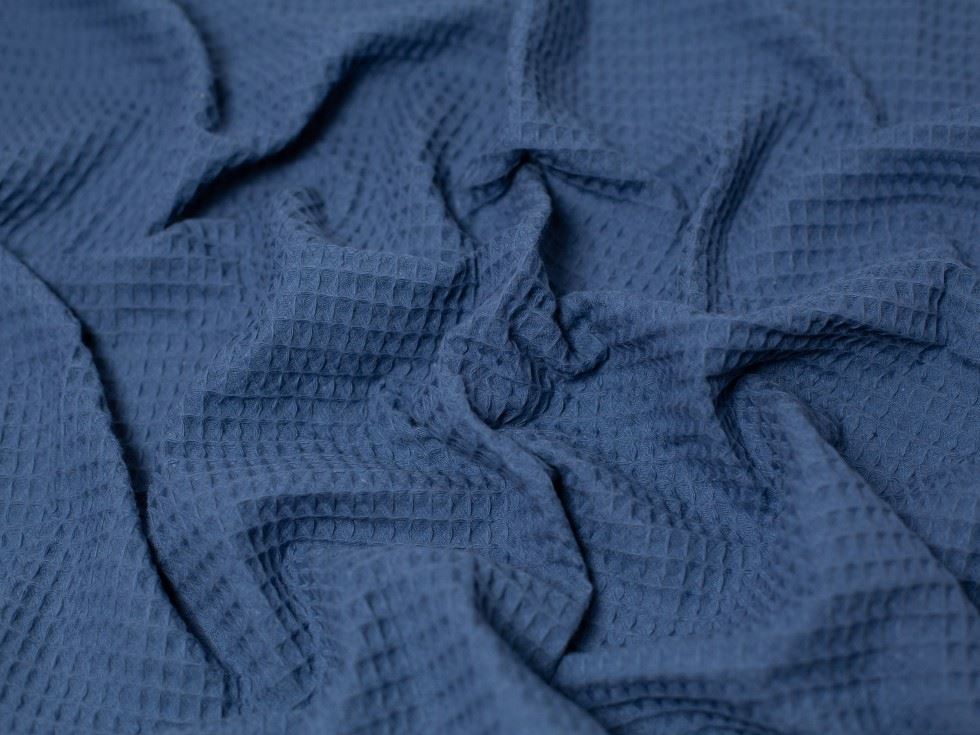 Minerva Core Range Airforce Blue Medium Cotton Waffle Fabric
