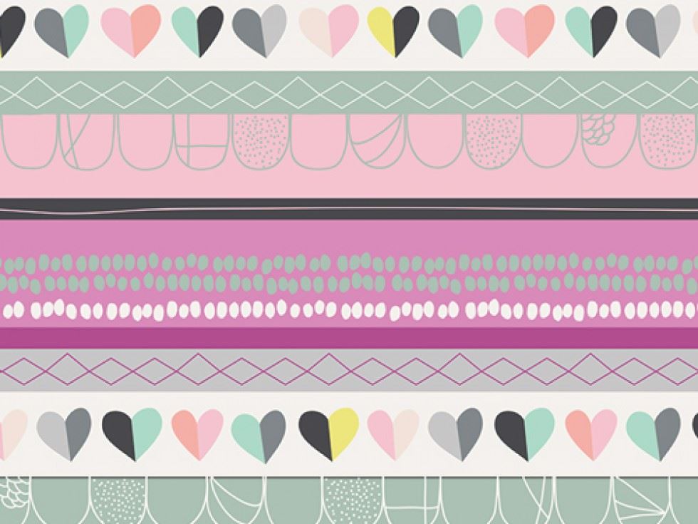 Art Gallery Fabrics Playing Pop 100% Cotton Poplin Fabric Passion