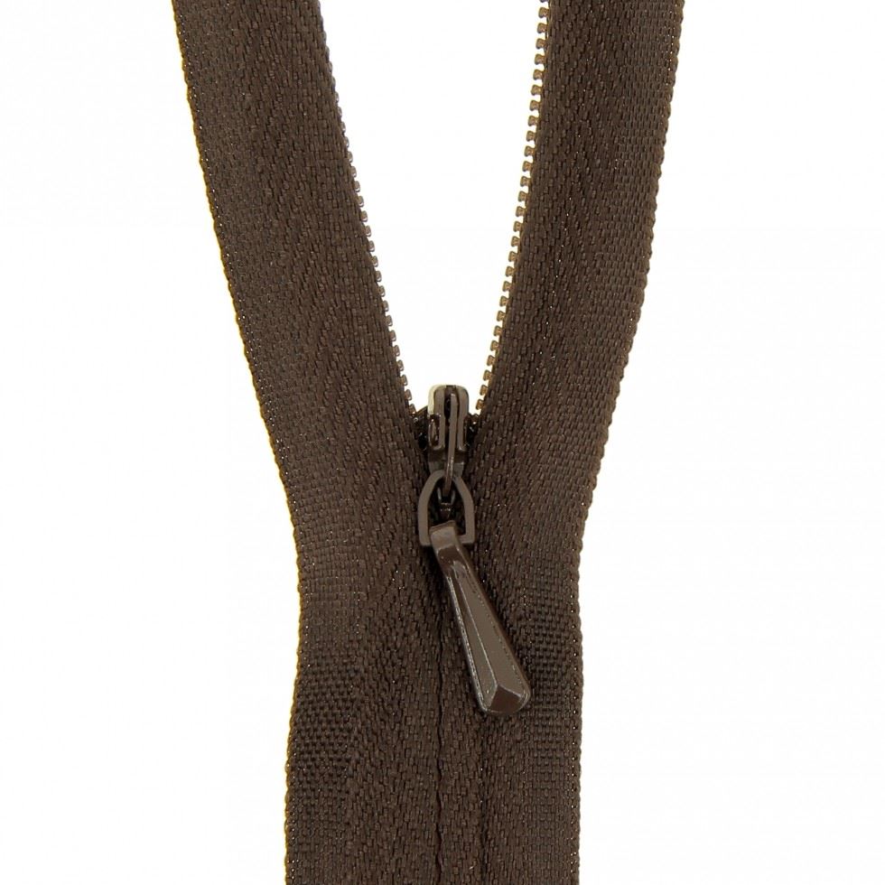 Milward Concealed Invisible Closed End Zips Dark Brown
 