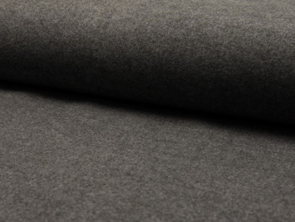 Grey Deadstock Roberto Wool Blend Coating Fabric