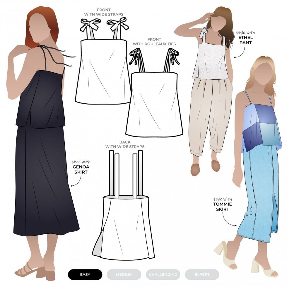 Style Arc Sewing Pattern Nica Top