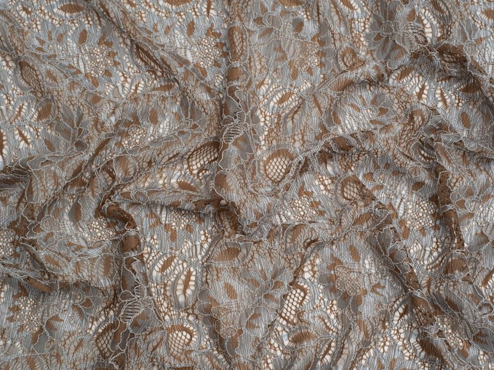 Minerva Core Range Sky Tocca Corded Lace Fabric