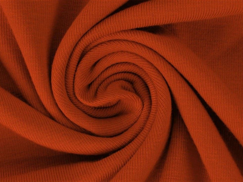 Minerva Core Range Brique Medium Loop Back French Terry Stretch Knit Fabric