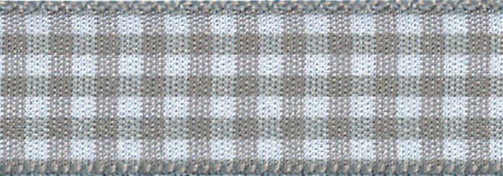 Berisfords 18 Steel Gingham Ribbon (Value Roll)