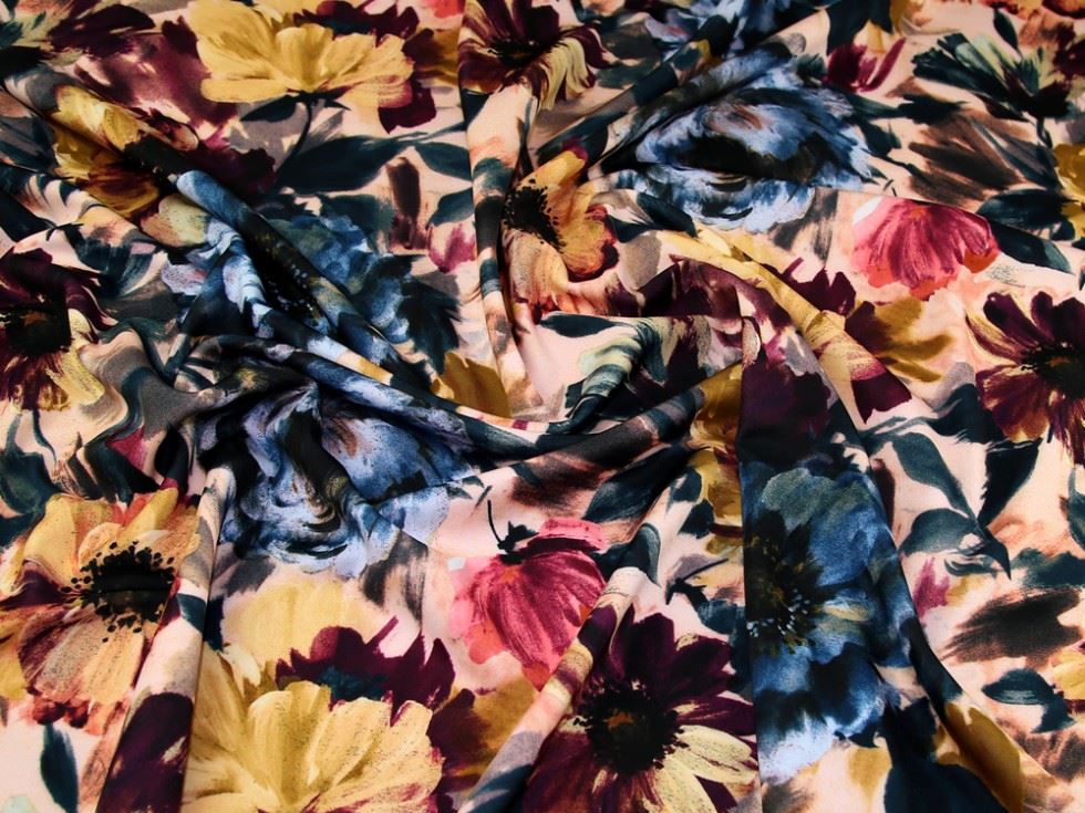 Lady Mcelroy Multicoloured Scuba Stretch Knit Fabric