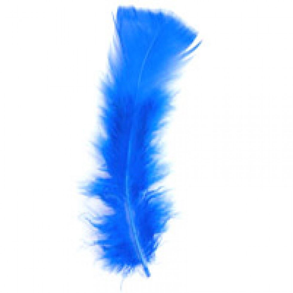 Trimits Royal Blue Turkey Craft Feathers (Value Pack Of 5)