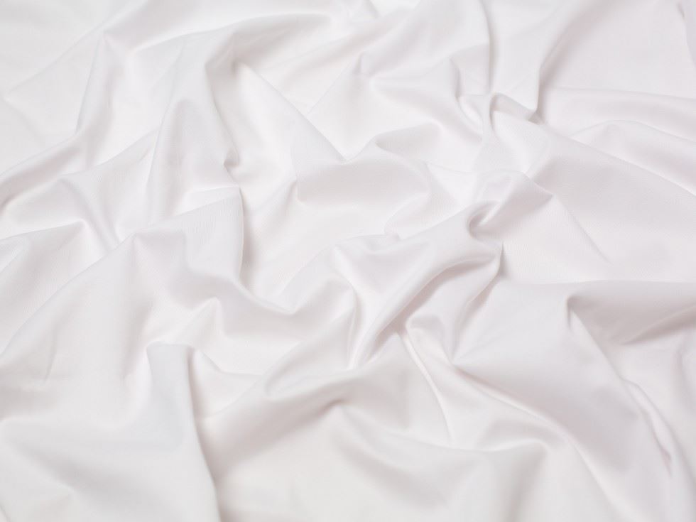 Minerva Core Range Poly Cotton Gabardine Twill Fabric White
 